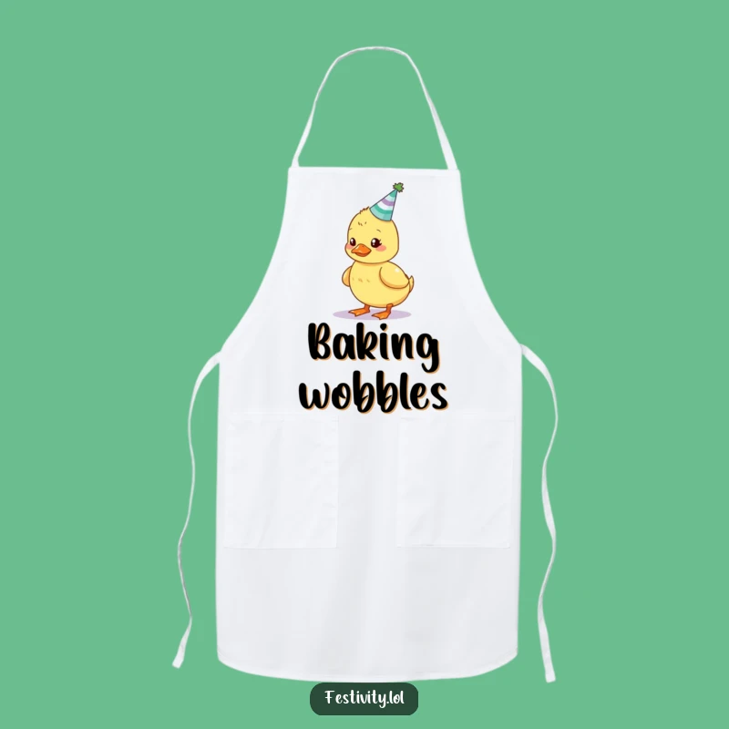Funny Wobbly Duckling Apron: Cook Up Birthday Fun with This Hilarious Kitchen Essential