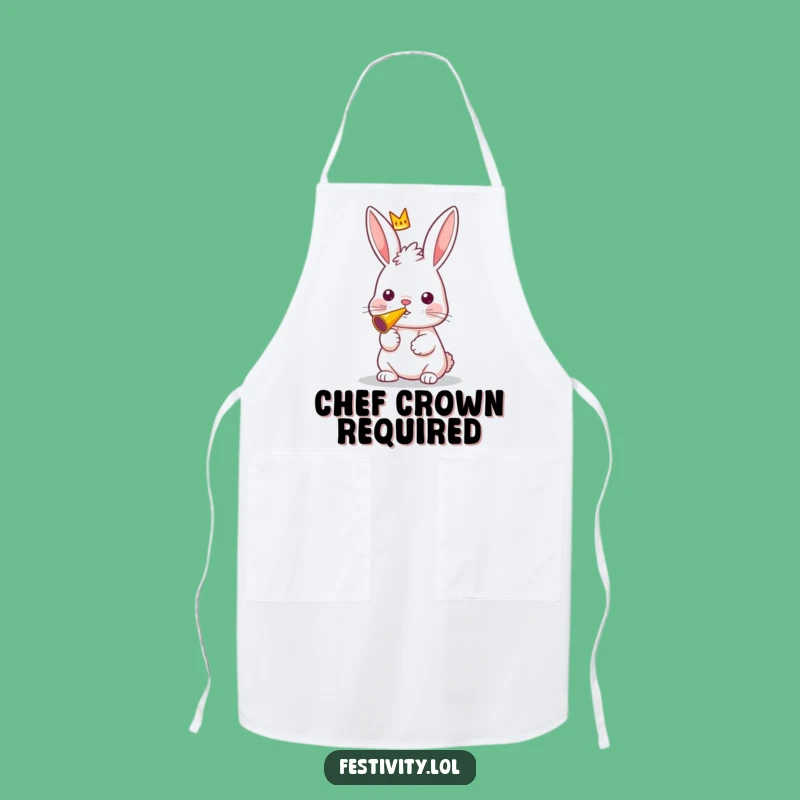 Funny Rabbit Apron: Royal Kitchen Fun with a Party Horn Blower
