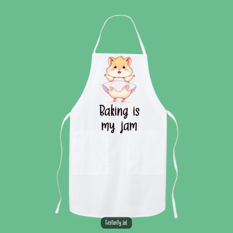 Funny Hamster Party Apron: Kitchen Fun, Festive Cooking, Ideal Funny Gift