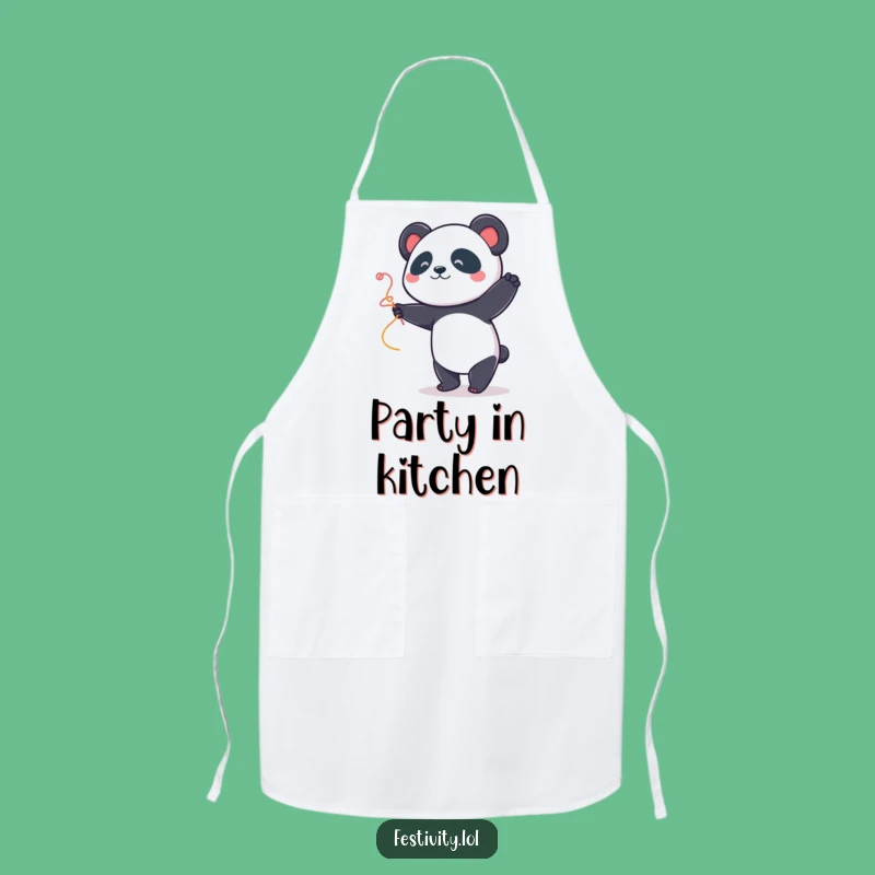Funny Panda Dancer Apron: Add Fun to Your Kitchen Tasks