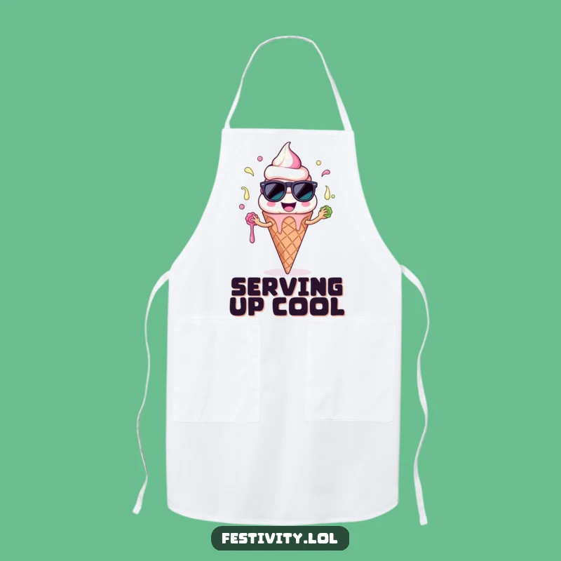 Funny Ice Cream Apron: Cook Up Laughs with This Comical Summer Accessory, Great Funny Gift