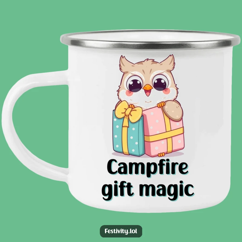 Adventure Ready Funny Owl Gift Camping Mug: Share the Joy, Great Funny Gift