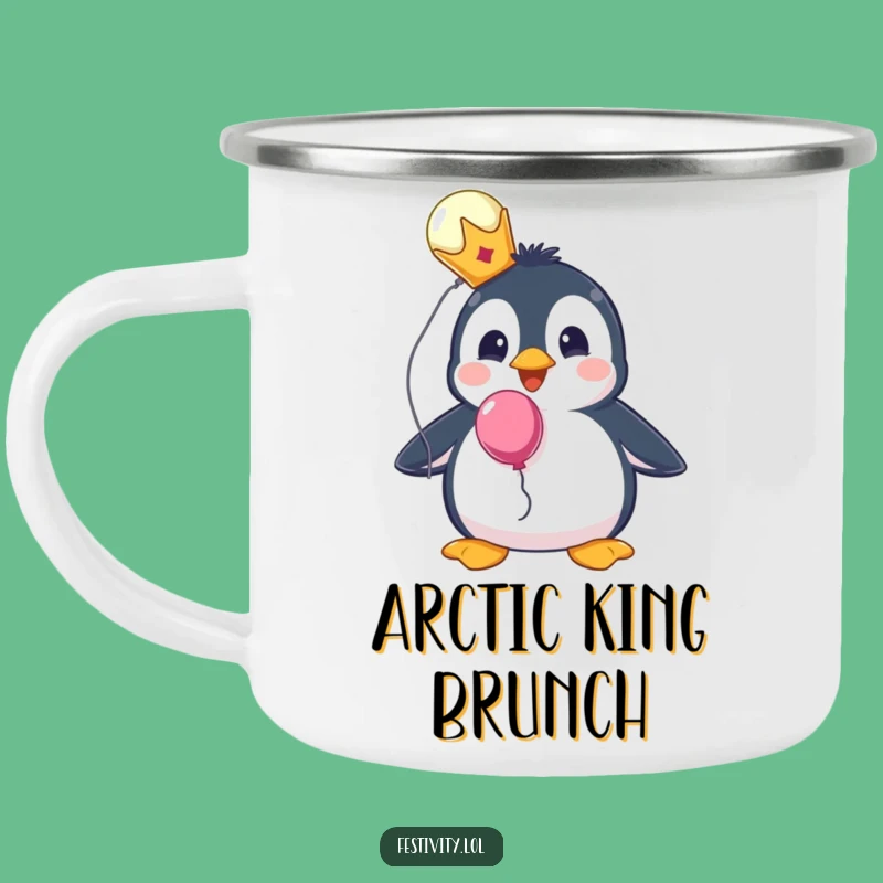 Funny Penguin Royal Mug - Sip & Rule Your Adventure!