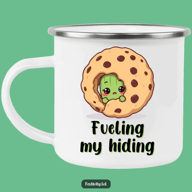 Funny Pickle Camping Mug: Durable Cartoon Cookie Character Cup For Outdoor Gift