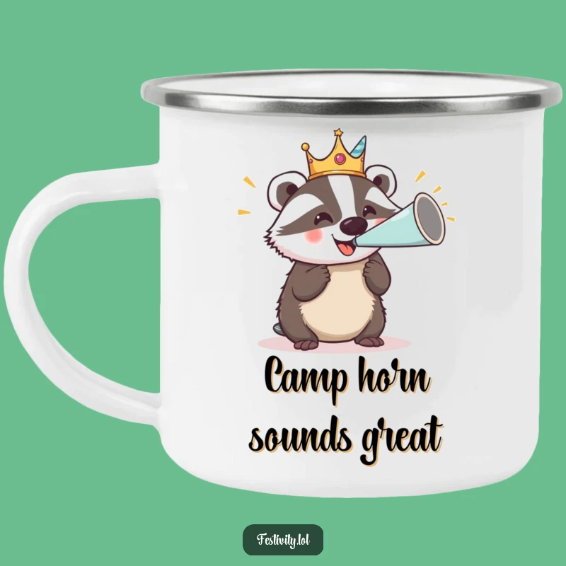 Funny Badger Party Mug: Royal Adventures Start Here