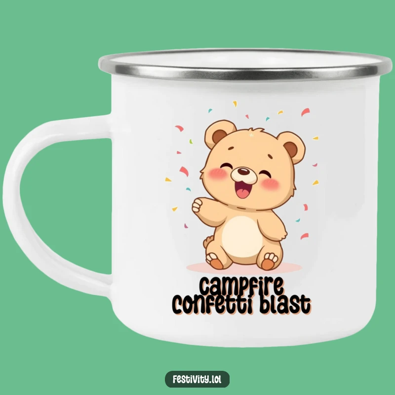 Funny Bear Cub Camp Mug - Sip & Giggle Around the Fire!