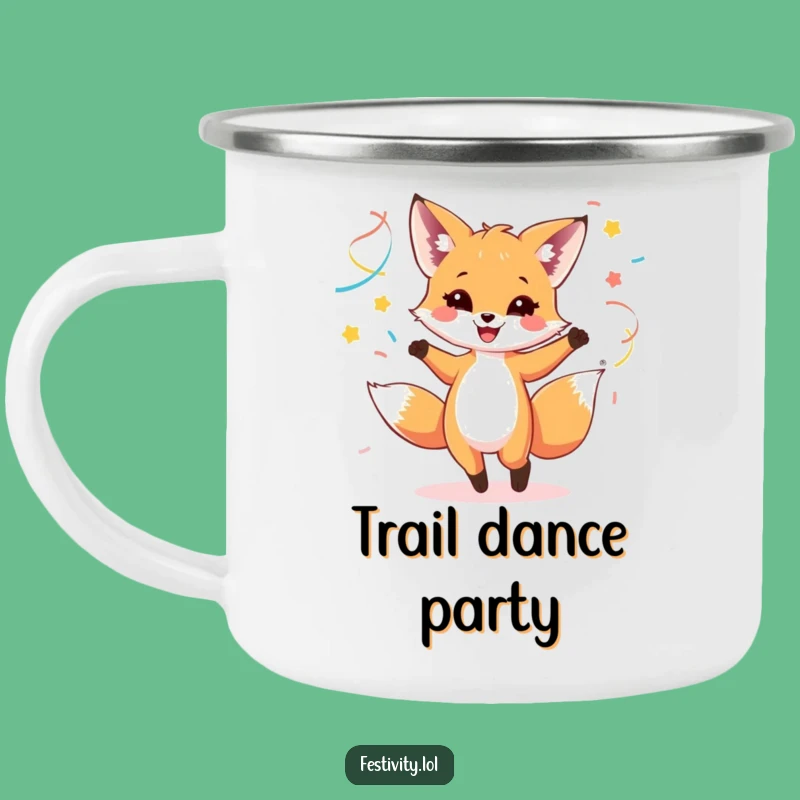 Funny Fox Cub Adventure Mug - Sip & Dance Under the Stars!