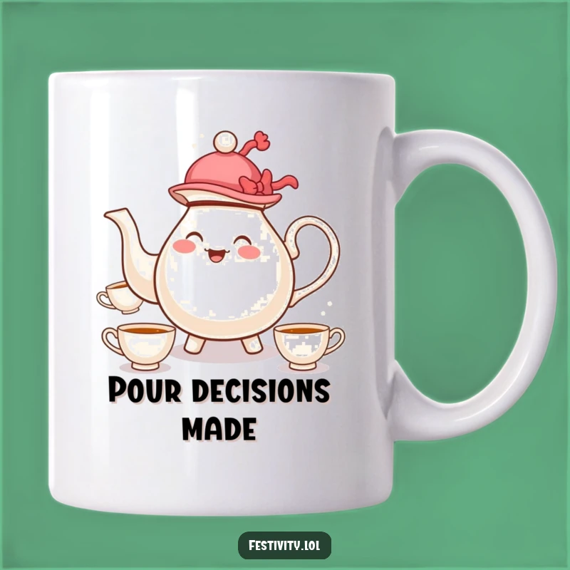 Funny Teapot Juggling Mug: Whimsical Cartoon Character Gift For Tea Lovers