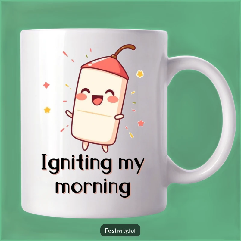 Funny Firecracker Mug: Ignite Your Day with Hilarious Spark and Fun