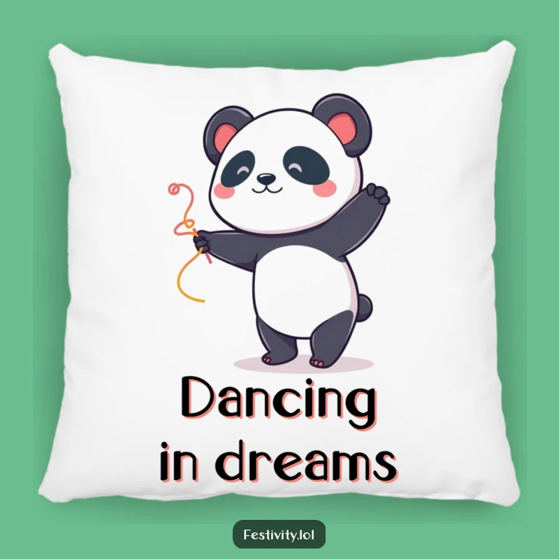 Funny Panda Dancer Pillow: Cozy Comfort with a Playful Touch