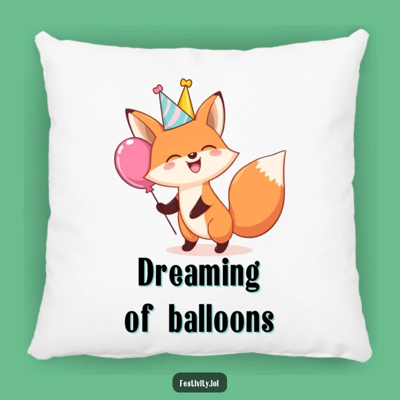 Funny Fox Balloon Pillow: Comfy Cushion for Cozy Laughs