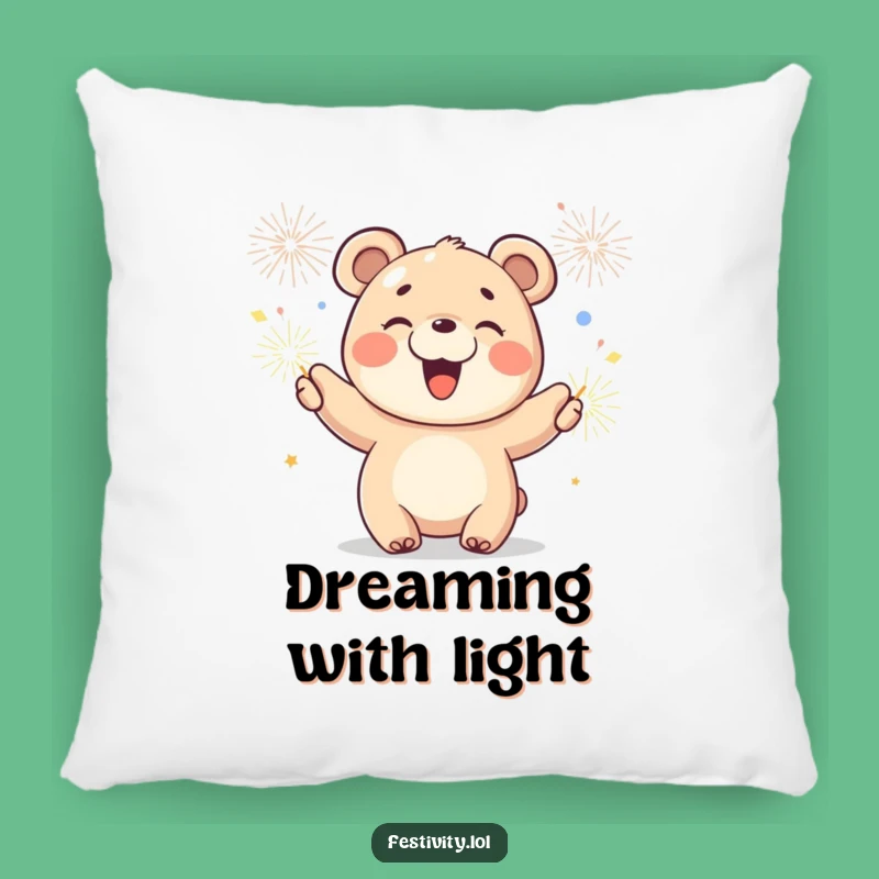 Funny Joyful Bear Cub Pillow - Add Cute Comfort to Your Home