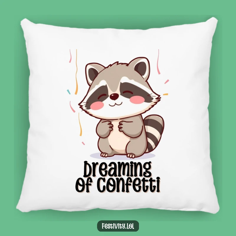 Funny Blushing Raccoon Pillow: Cozy Up with Adorable Hugs!