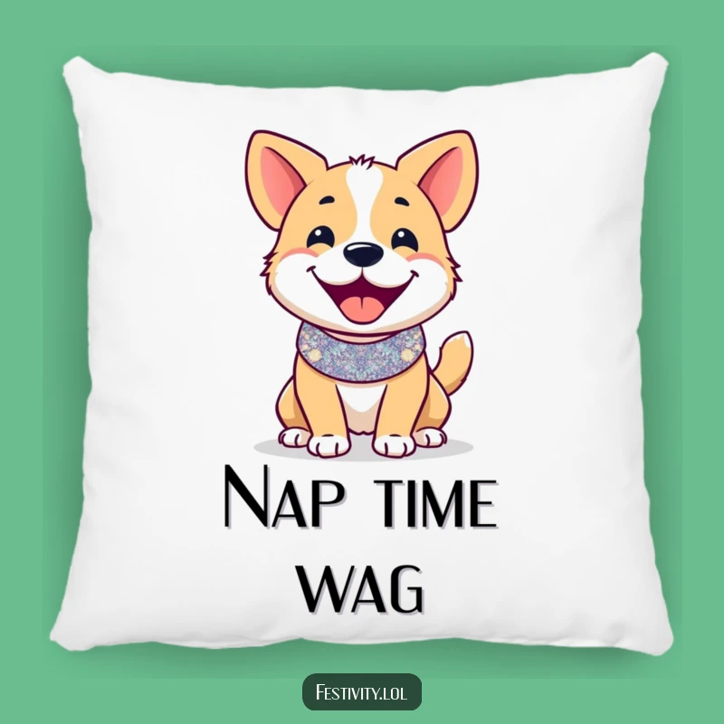 Funny Dog Joy Pillow - Comfy Cuddles with a Wagging Friend