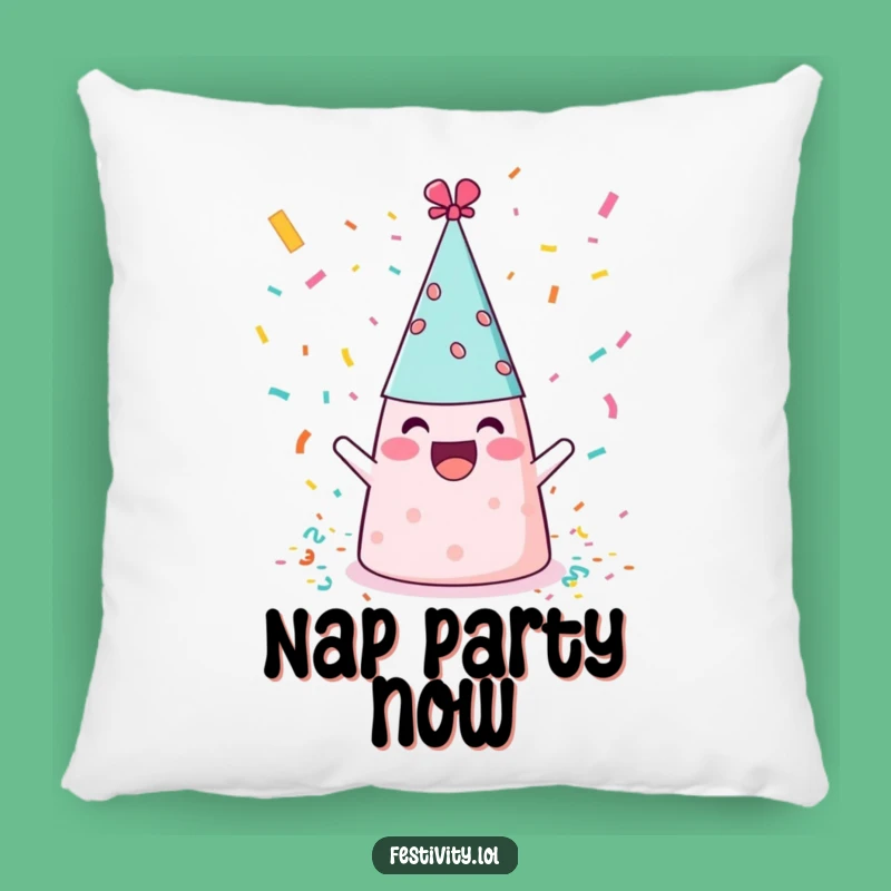 Funny Party Hat Pillow: Cozy Comfort with Hilarious Celebration Vibes