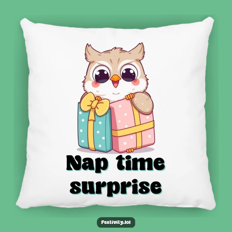 Soft Funny Owl Gift Pillow: Huggable Joy, Perfect Comforting Funny Gift