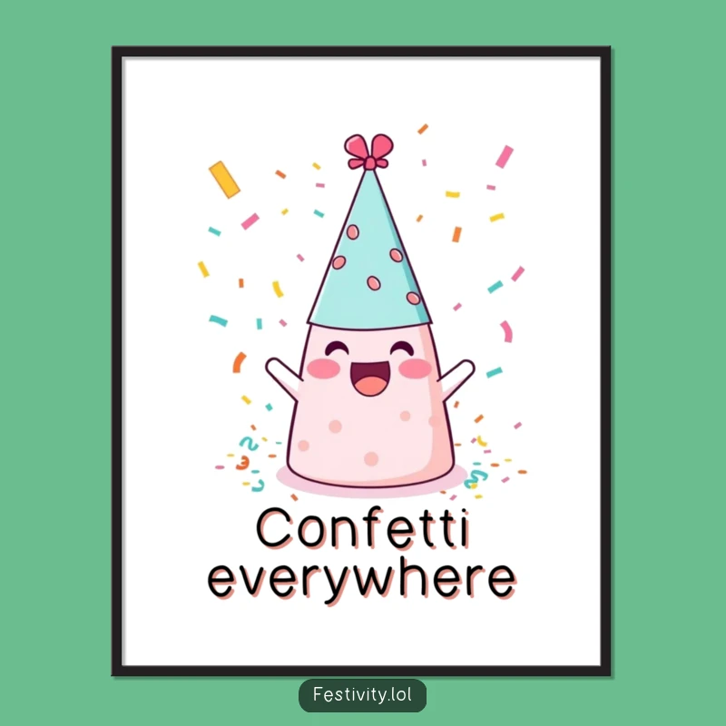 Funny Party Hat Digital Print: Instant Hilarious Celebration Decor