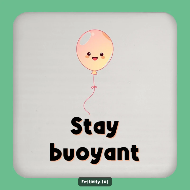 Funny Balloon Bouncing Coaster: Protect Surfaces with Hilarious Art