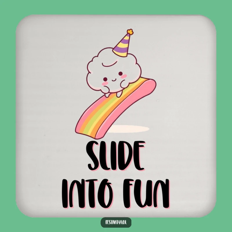 Funny Cloud Party Coaster: Protect Surfaces with a Comical Sky Moment, Ideal Funny Gift
