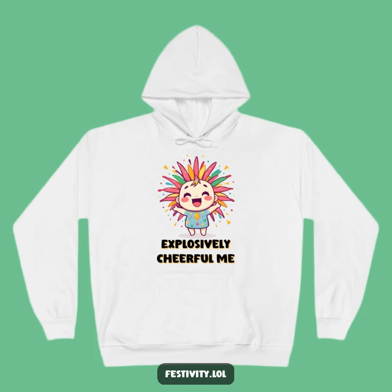 Funny Firework Hoodie: Cozy Jubilant Burst of Color
