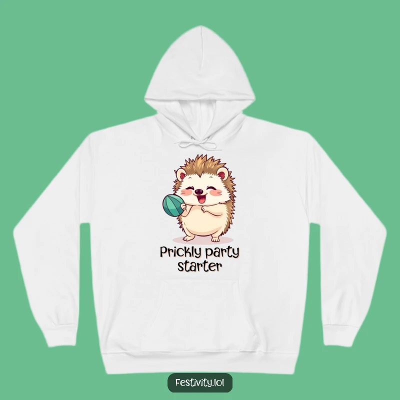 Cozy Funny Hedgehog Hoodie: Warm and Hilarious Festive Wear