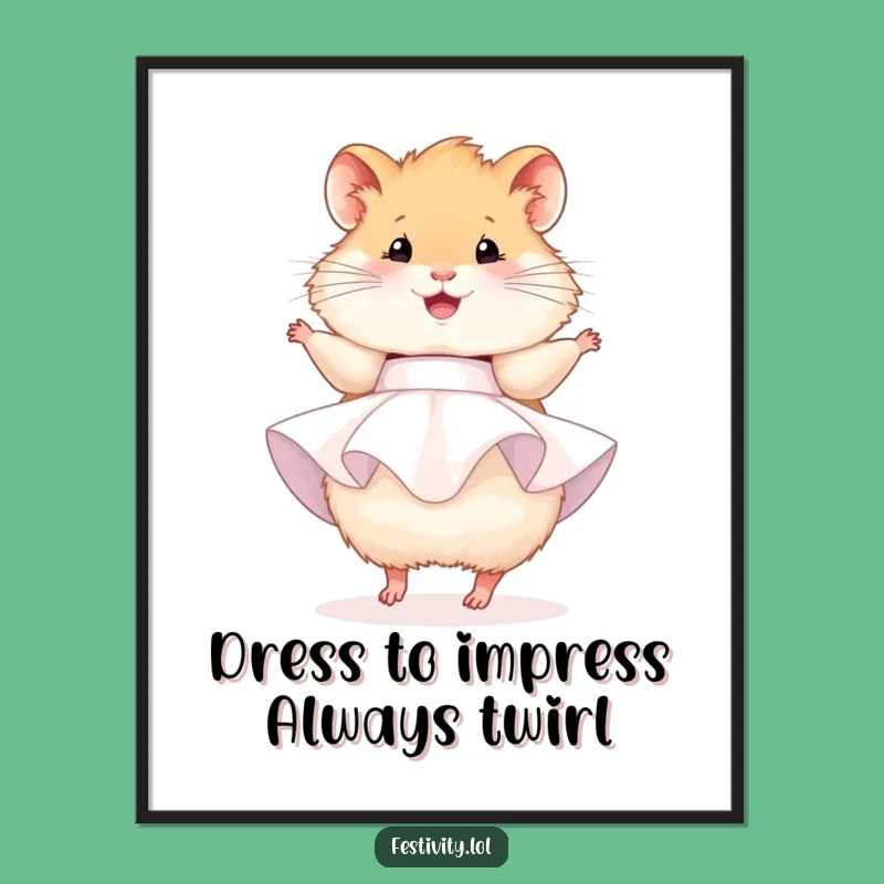 Free Printable Hamster Wall Art: Adorable DIY Downloadable Decor for Cheerful Spaces