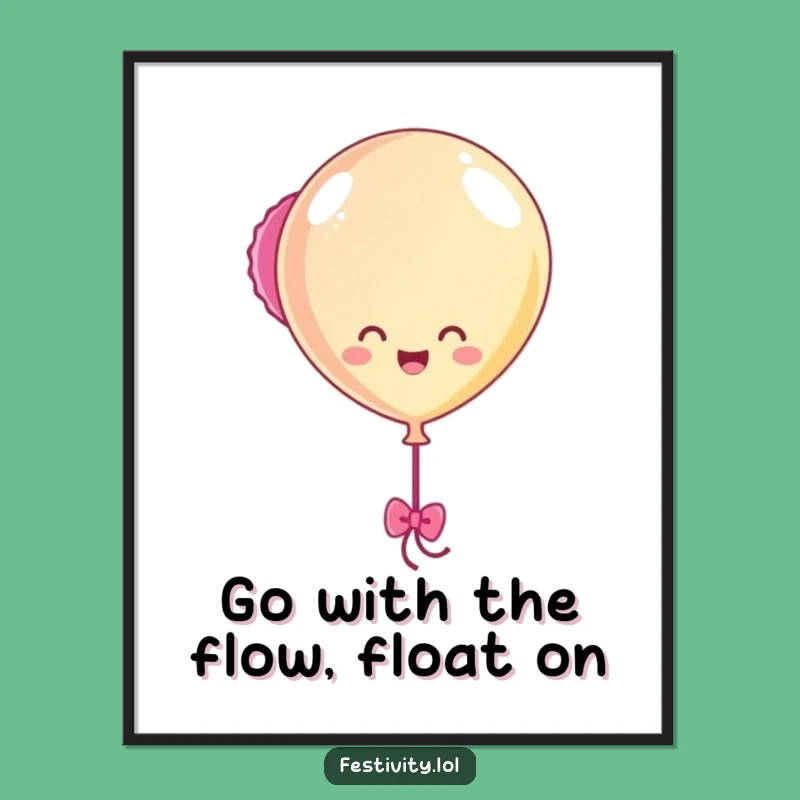 Funny Free Printable Balloon Art: Cheerful Downloadable Wall Art for a Playful Room!