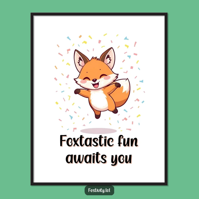 Grinning Fox Free Printable Wall Art: Dynamic Downloadable Decor