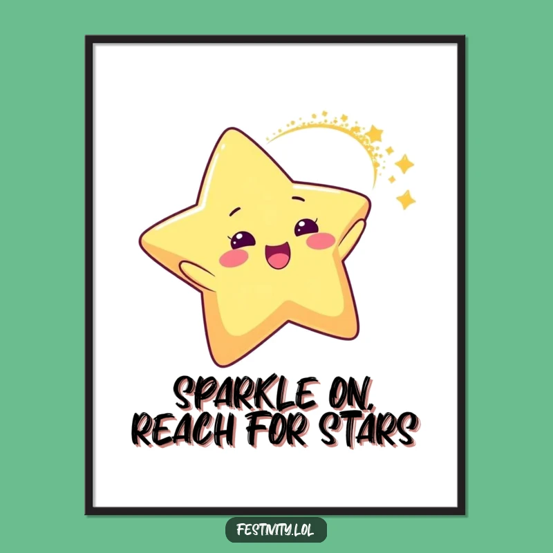 Funny Free Printable Star Art: Sparkling Downloadable Wall Art for a Cosmic Nursery!