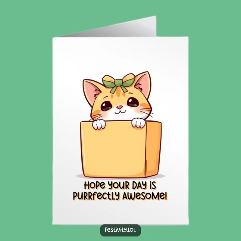 Free Printable Curious Cat Birthday Card: Funny DIY Downloadable Gift for Cat Lovers
