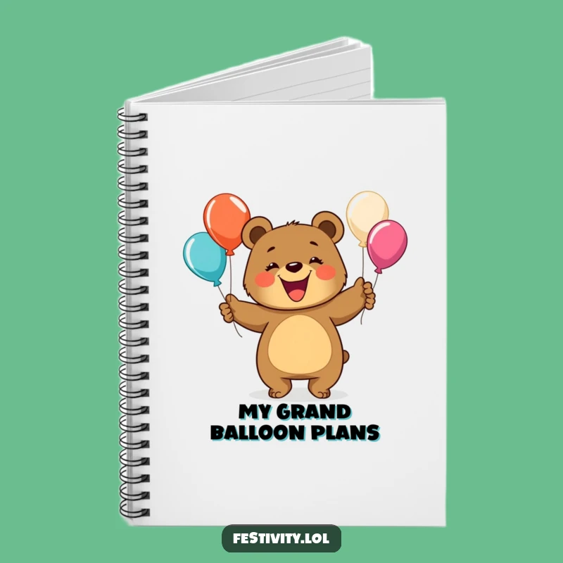 Funny Bear Juggling Notebook: Jot Down Ideas with This Hilarious and Cheerful Journal