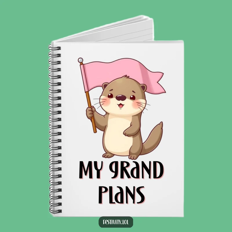 Funny Determined Otter Flag Notebook: Capture Your Triumphs