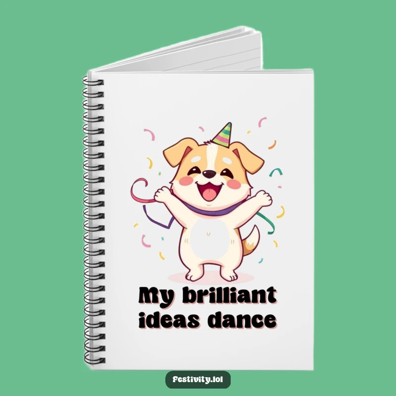 Funny Dog Dance Notebook: Capture Your Groovy Thoughts