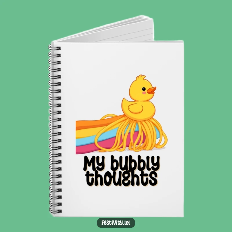 Funny Spaghetti Rainbow Duck Notebook: Jot Down Ideas with Whimsical Flair