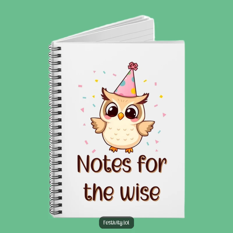 Funny Owl Party Notebook: Jot Down Your Celebrations with This Hilarious Journal