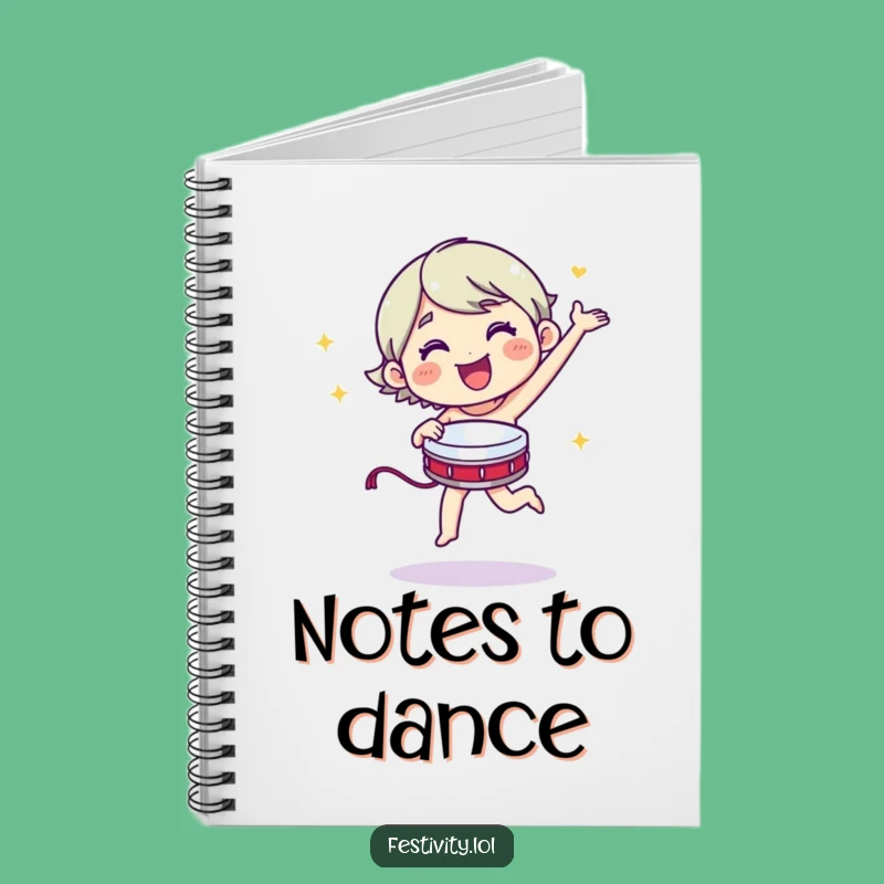 Funny Dancing Notebook - Rhythm & Rhyme - Journal for Musicians