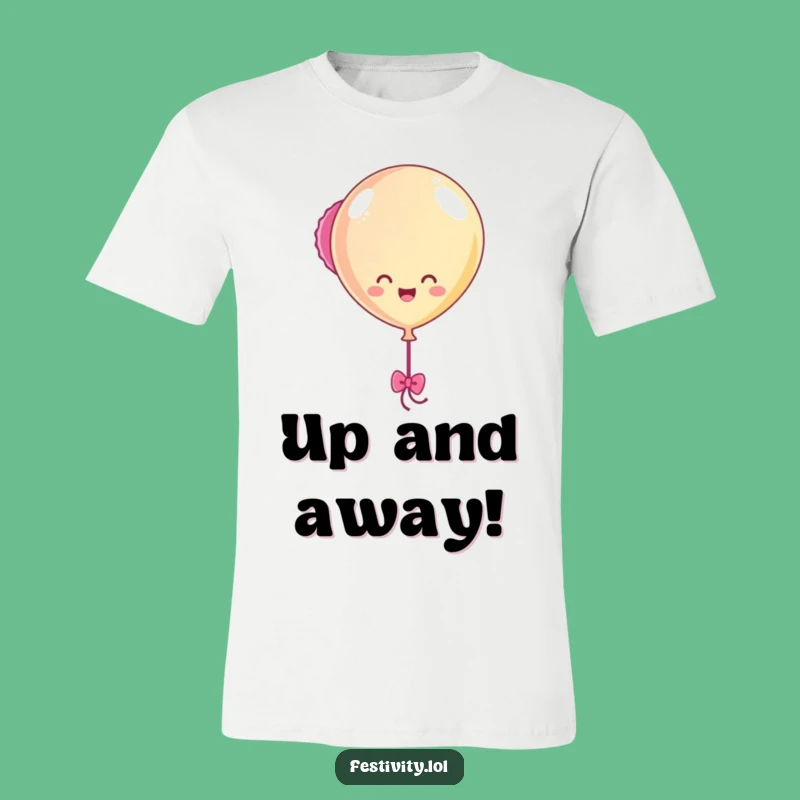 Funny Balloon Bobbing T-Shirt: Wear Your Joy with Hilarious Floating Flair