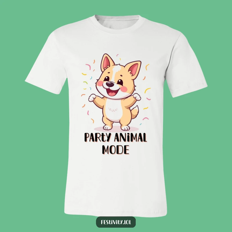 Funny Dancing Dog T-Shirt: Happy Pup Party Vibe, Hilarious Tee
