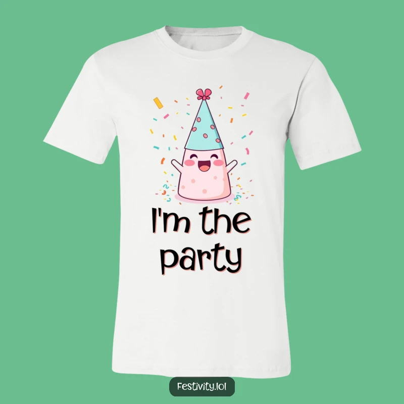 Funny Party Hat Confetti T-Shirt: Wear Your Celebration in Hilarious Style