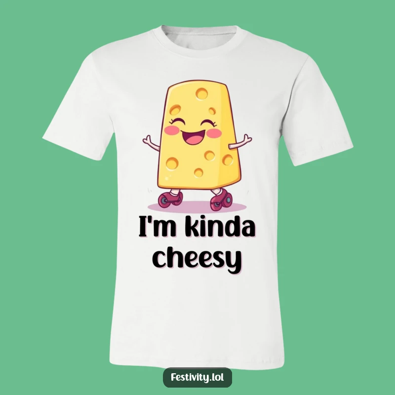 Funny Tripping Cheese T-Shirt: Wearable Comedy for Dairy Lovers