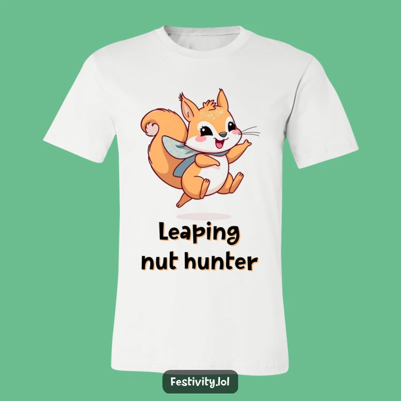Funny Squirrel Cape Tee - Leaping Hero for Joyful Days!