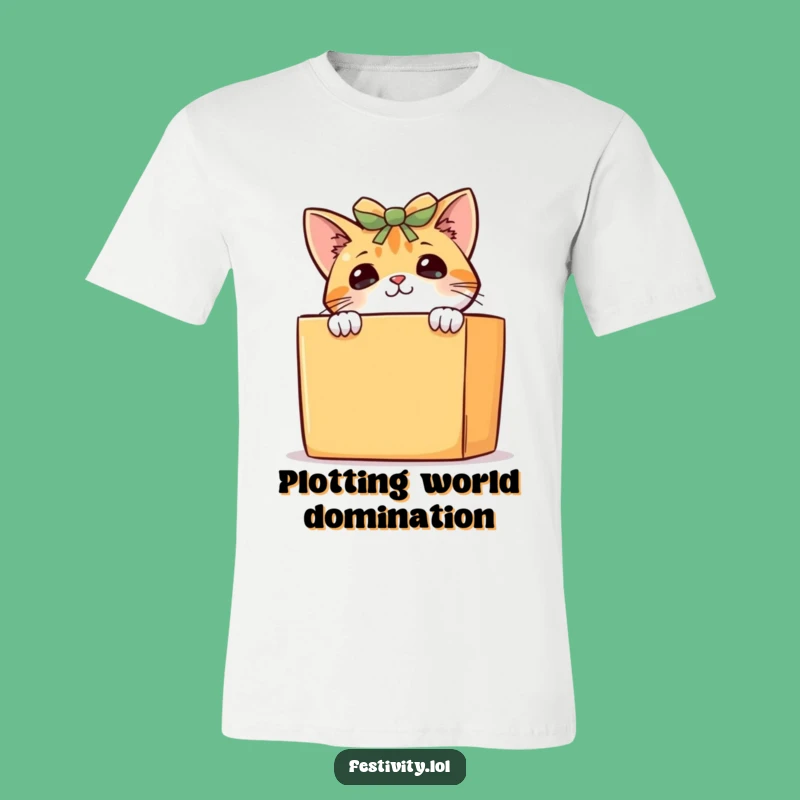 Funny Curious Cat T-Shirt: Cheeky Feline Surprise, Comfy Funny Gift Apparel