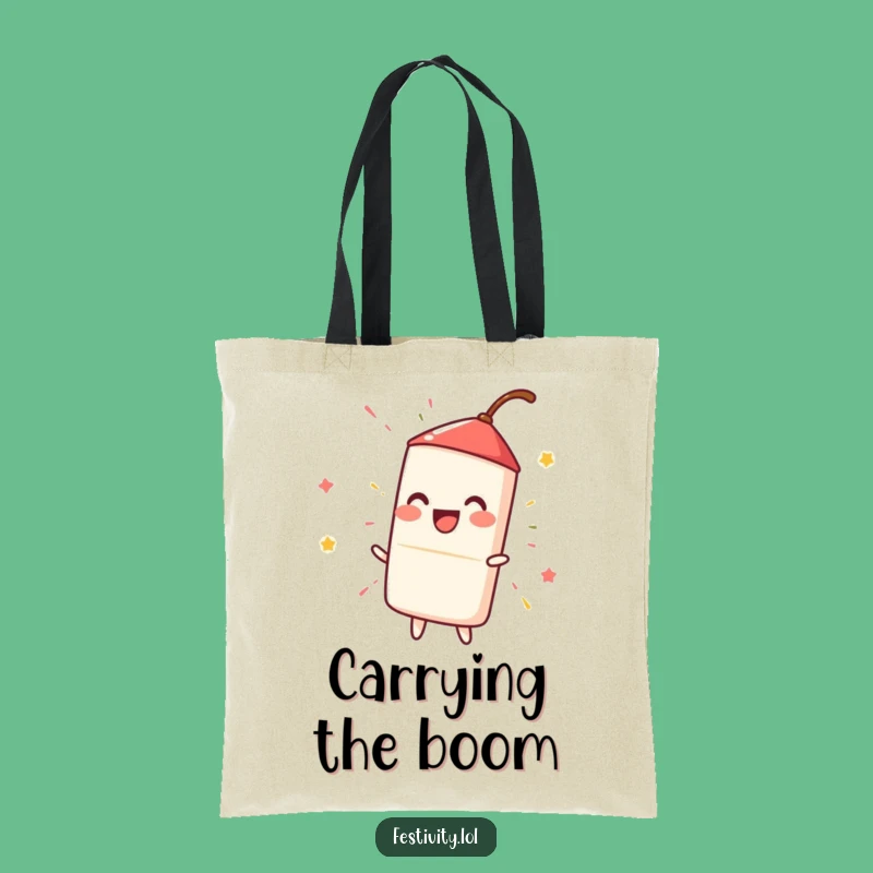 Funny Firecracker Tote Bag: Carry Your Spark with Hilarious Style