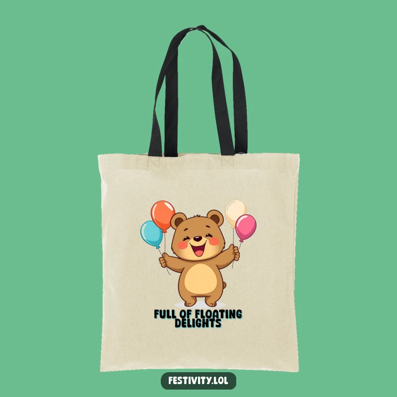 Funny Bear Juggling Tote Bag: Carry Your Essentials with This Hilarious and Whimsical Accessory