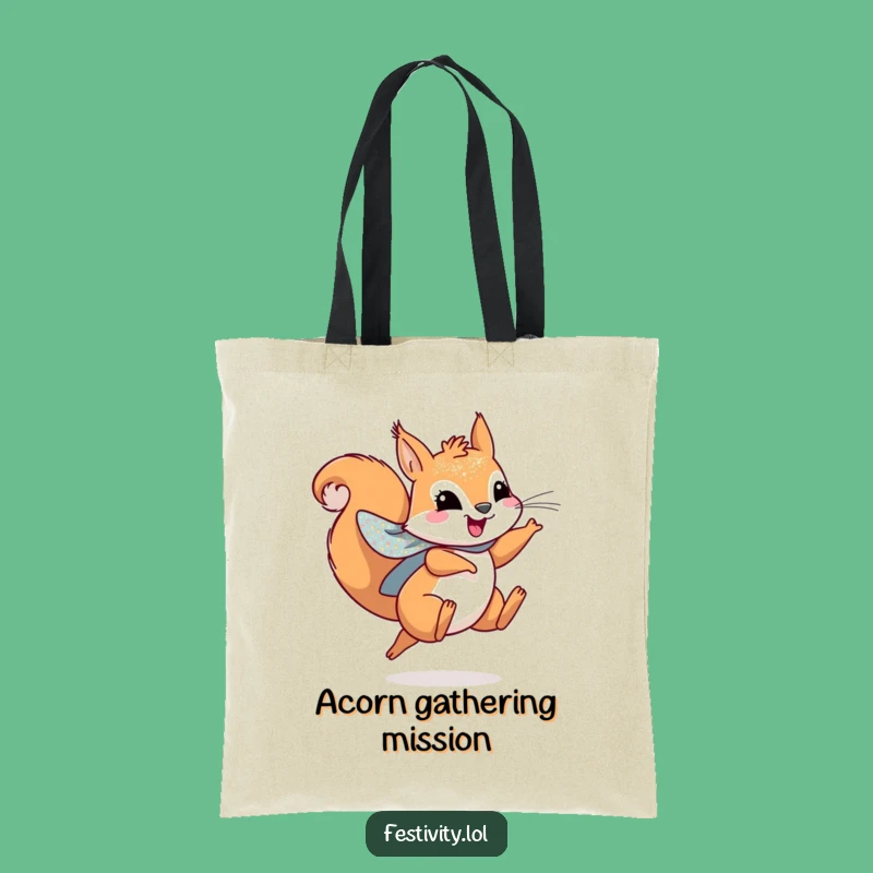 Funny Squirrel Hero Tote Bag - Carry Your Leaping Spirit!