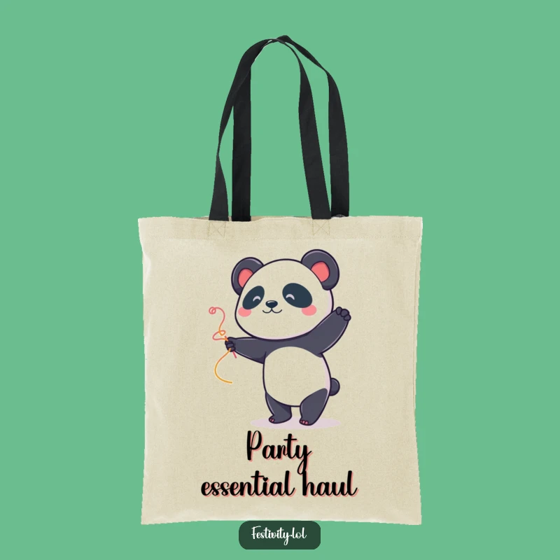 Funny Panda Dancer Tote Bag: Carry Your Fun Everywhere